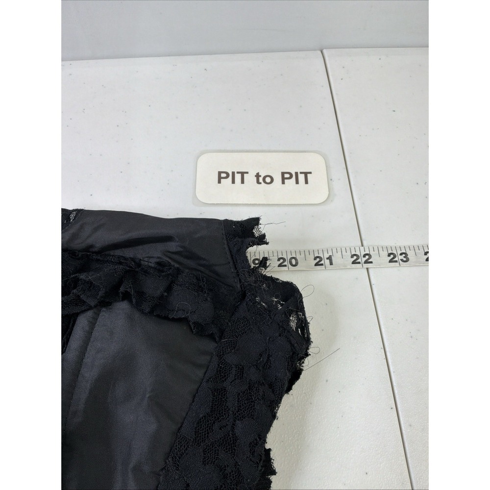 Burleska Gothic Victorian Witchy Cabaret RenFair Black Lace Corset Dress Sz 34 - Picture 14 of 16